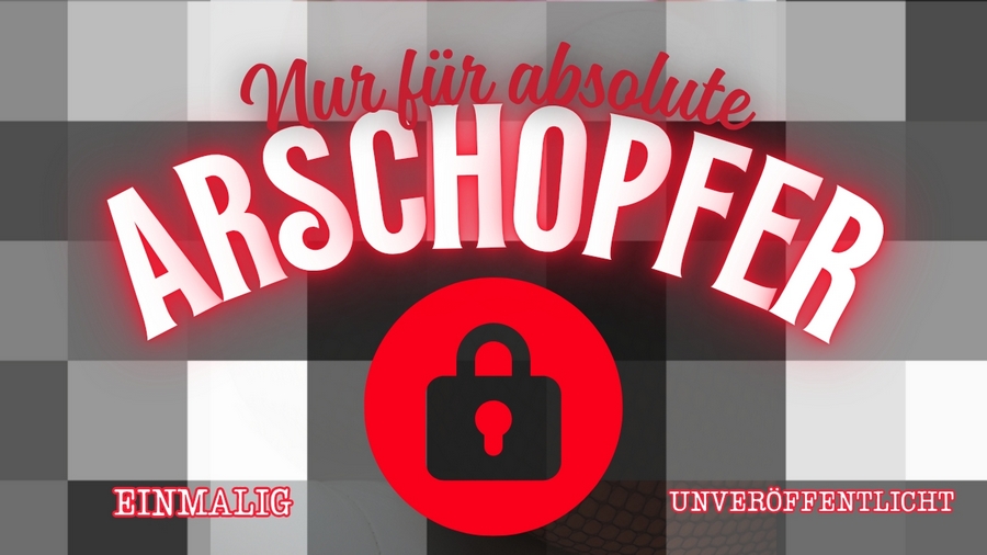 Vergessenes Meisterwerk - Nur für absolute ARSCHOPFER! Dieses Bild hatte ich schon fast aus meinem Kopf verbannt - es lag lange vergessen und unbeachtet in den tiefsten Ecken meiner Archive und wurde niemals irgendwo veröffentlicht! Es wurde noch nie gepostet, nie verschickt, nie auch nur erwähnt! Kein Fan, kein Opfer, niemand hat es je gesehen... bis heute! Ein einziges, intimes, brutales und gleichzeitig wunderschönes Arschopfer-Kunstwerk, das nur für die krankesten, treuesten und zahlungswilligsten Opfer gemacht ist... Geizhälse und wer weniger als 100% Arsch Opfer ist, scrollt hier besser weiter! Exklusiv und unveröffentlicht - jetzt und nur hier erhältlich! Sei der Erste (und vielleicht der Einzige), der dieses Meisterwerk besitzt! Nur für wahre Arschopfer...